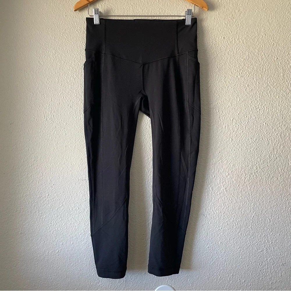 Lululemon All The Right Places Crop II *23" Inseam Women’s 8 Black Pockets - Picture 8 of 16
